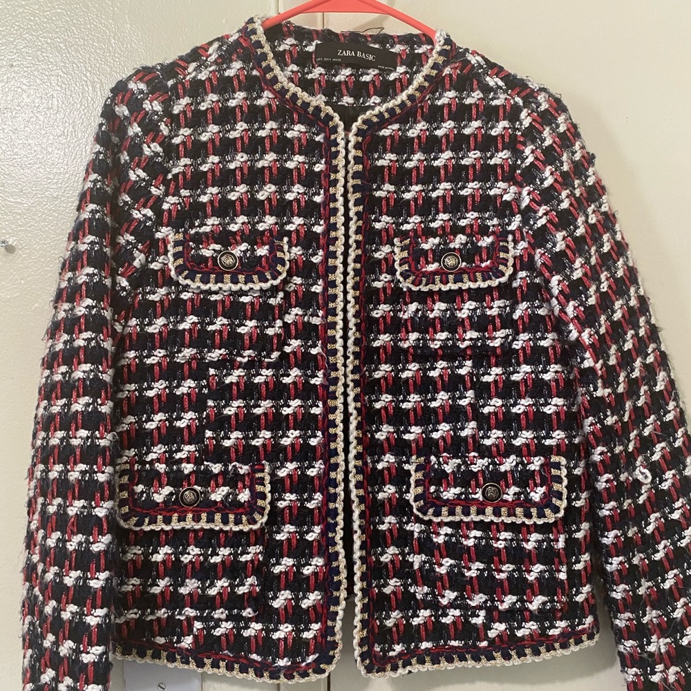 Zara tweed jacket size S
